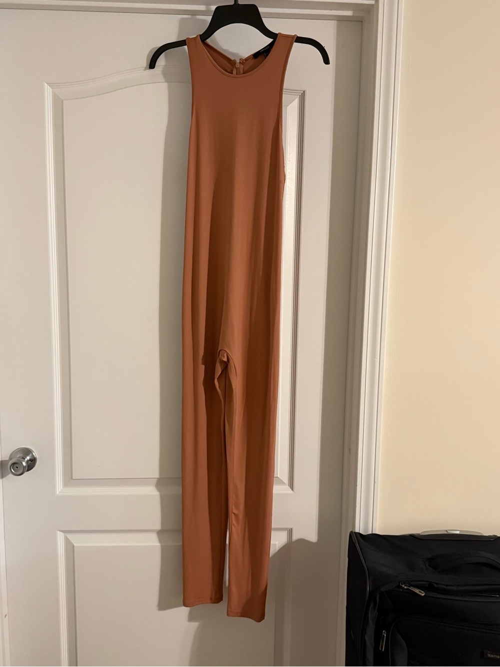 Forever 21 Rust Sleeveless Slim Jumpsuit